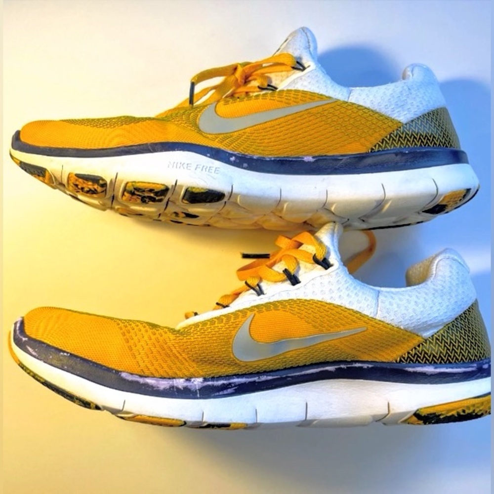 Nike Free Trainer V7 West Virginia mountaineers sneakers, men’s Size 7.5M